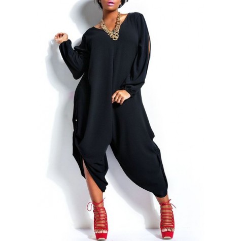 plus size jumpsuits with sleeves