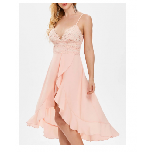 baby pink flowy dress