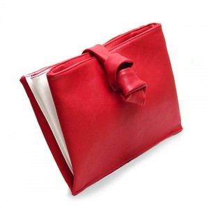 Trendy Women's Clutch With Chain and Red Design