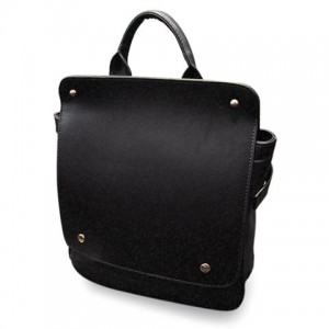 Vintage Women's Satchel With PU Leather and Solid Color Design black