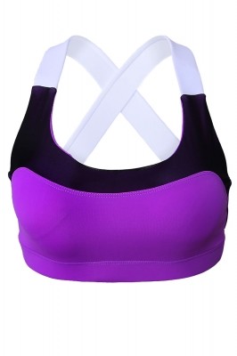 Purple Lovable Cross Back Active Yoga Bra