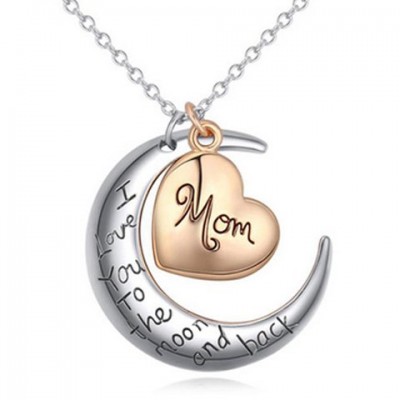 Cute English Letter Heart Pendant Necklace For Women