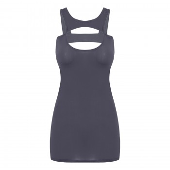  Womens Lingerie Mini Dress Semi See-through Backless Bodycon Dress