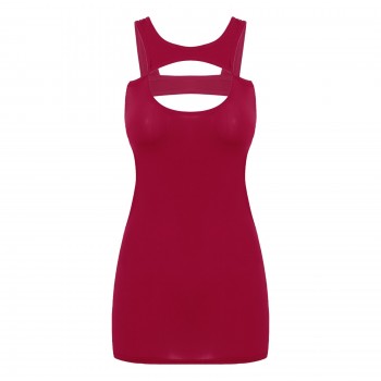  Womens Lingerie Mini Dress Semi See-through Backless Bodycon Dress