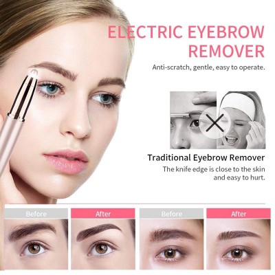 New Design Electric Eyebrow Trimmer Makeup Painless Eye Brow Epilator Mini Shave