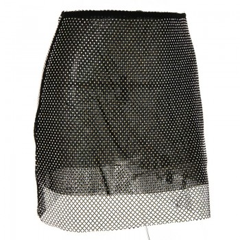 Glitter Diamond Shiny Women Blazer Set Double Layer Blazer Fishnet Skirt Female Two Piece