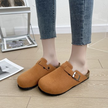 Women's Baotou Slippers 2022 New Summer Slippers Women's Clogs Slippers Black Yellow Brown White