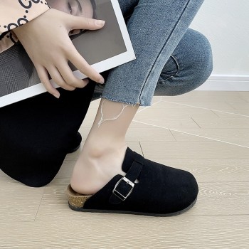 Women's Baotou Slippers 2022 New Summer Slippers Women's Clogs Slippers Black Yellow Brown White