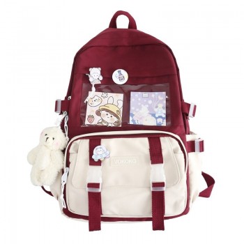 Waterproof Women Backpack Teenager Girl Kawaii BookBag Laptop Rucksack Cute Student School Bag
