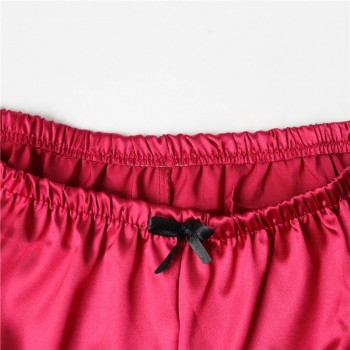 Lace Pajama Sets Women Pijama Mujer Strap Sleeveless Sexy Sleepwear Suit V-Neck Cami Top Short Lingerie Set 