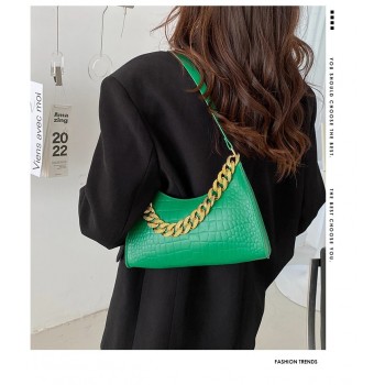 Crocodile Pattern Women's Bag 2022 New Trend PU Leather Shoulder Bags Fashion Texture Zipper