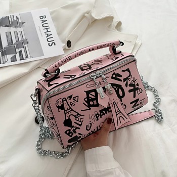  Luxury Design Women Leather and Purse Crossbody Bags for Women Graffiti Handbags