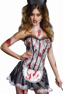 Zombie French Maid black red