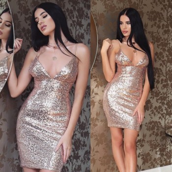 Stand Out in Style with this Sexy Shiny Bodycon Dress