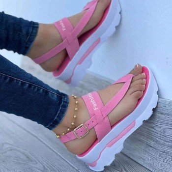 Sandals 2022 New Platform Sandals For Summer Wedges Shoes Women Flip Flops