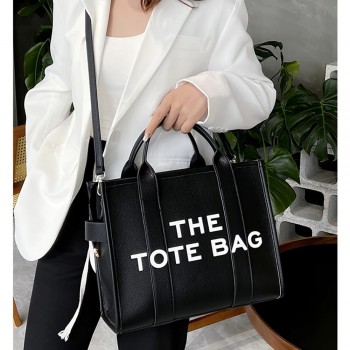 Traveler Tote bag For Women Crossbody New Solid Words Letter Leisure Large Bag PU