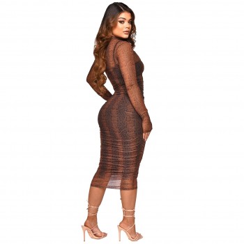 Elegant Casual Luxury Plus Size Mesh Two-Piece for Party Galas
