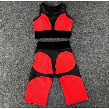 Mesh Biker Shorts Set and Matching Tracksuit for Summer 