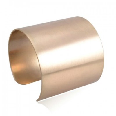 Fashionable Solid Color Cuff Bracelet For Women bronze