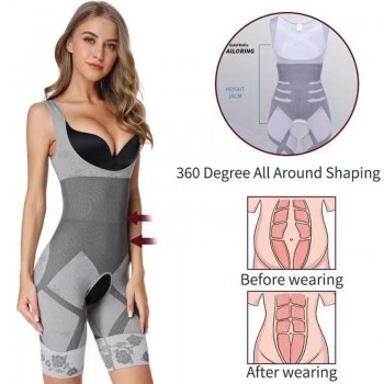 Shapewear Women Full Body Shaper Slimming Bodysuit Open Crotch Corset Waist Trainer Shaping Underwear Postpartum Recovery Sheath
