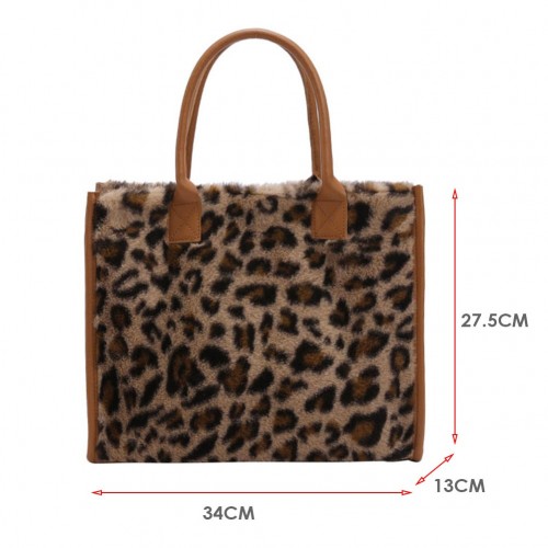 Top-Handle Bags Retro Cow Leopard Print PU Leather (Top-Handle Bags ...