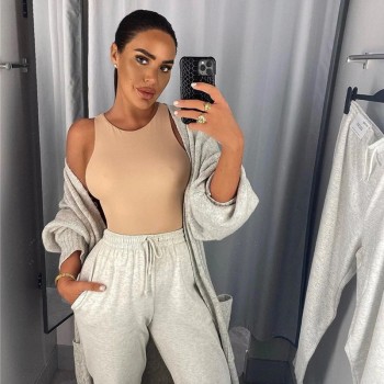 O Neck Sleeveless Sexy Bodysuit Women Off Shoulder Body Top Streetwear White Bodysuits suit clothes para catsuit clothing size