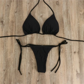 Brazilian Swimsuit Women Sexy Bikini Set Push-up Padded Bra Thong Two Pieces Swimwear Beachwear Bathing Suit
