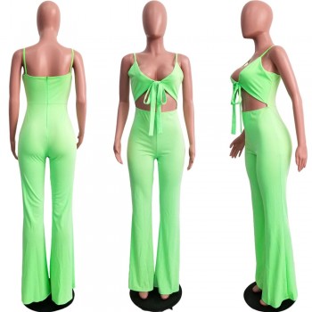 Women Elegant Spaghetti Strap V-Neck Suit Set Cami Top+ Pants Set Summer Fashion High Waisted Matching Sets Casual Women