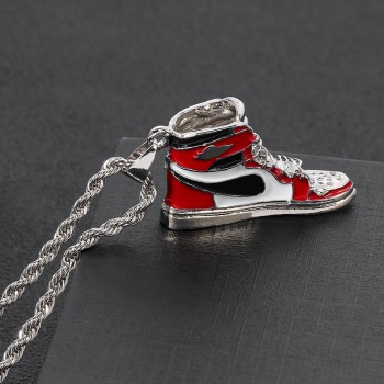 Mini Hip-hop Sneaker Pendant Necklace Cool Collar Fashion Male Street Style Rapper Cute Necklace