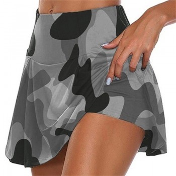 Camo Printed Women Skirt Shorts Fitness Jogger Sweat Shorts Summer High Waist 