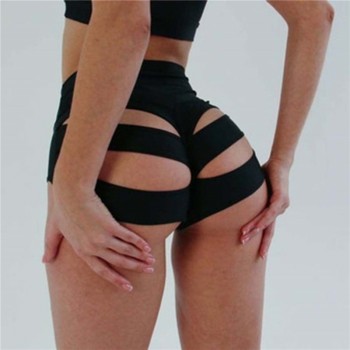 Summer Sexy Hollow Out Shorts For Women Soft High Waist Skinny Fitness 