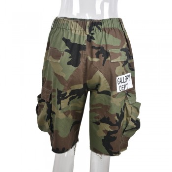  Casual Camouflage Camo Ladies Women Shorts Cargo Pocket Half Pants For Ladies