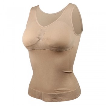 Shapewear Padded Tummy Control Tank Top Slimming Camisole Removable Body Shaping Compression Vest Corset