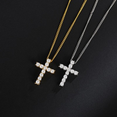 Cross Necklace For Women Chain For Cross Choker Pendants Religious Silver Gold