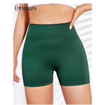  Summer Shorts Women Seamless Gym Workout Sport Shorts for Women High Waist Hip Green