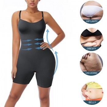 Bodysuit Shapewear Women Full Body Shaper Tummy Control Slimming Sheath Butt Lifter Push Up Black Beige