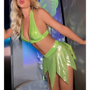 Women's Fairy Cosplay Costume - Perfect for Theme Parties, Rave Halloween Green