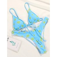  Hottest Bikini Sets: Pleated Swimsuit with Sexy Print - Women's Swimwear for Beach Fun Swimsuits for women