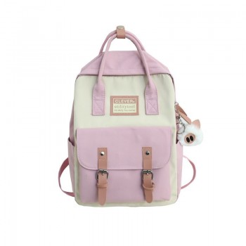 Women Nylon Backpack Candy Color Waterproof School Bags for Teenagers ...