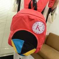 Casual Women's Satchel With Color Block and Cap Pattern Design
