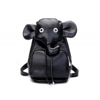 Cute Women's Satchel With Elephant Pattern and PU Leather Design
