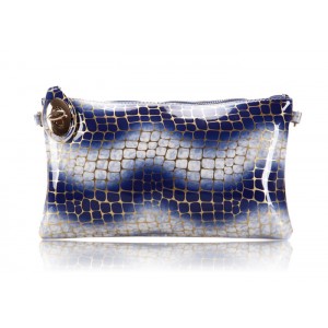 Party Women's Clutch With Stone Pattern and Wave Design