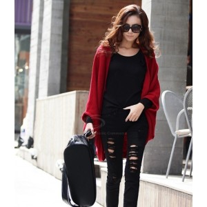 Stylish Style Cardigans Dolman Sleeves Design Sweater For Women