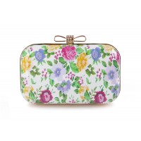 Elegant Women's Evening Bag With Print and Bowknot Design