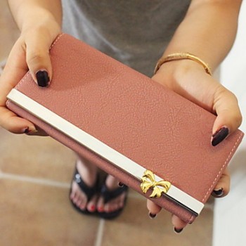 Lady's Bow Long Wallet 
