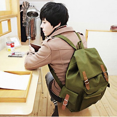 Leisure Canvas Multi Pocket Backpack 