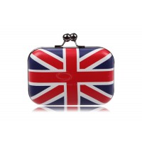 Party Women's Evening Bag With Color Block and Flag Pattern Design