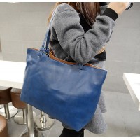 Fashion Women's Shoulder Bag With Solid Color and PU Leather Design
