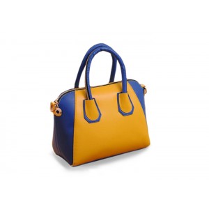 Stylish Women's Street Level Handbag With Tote and Color Block Design