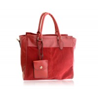 Casual Women's Tote Bag With Splice and Zipper Design
